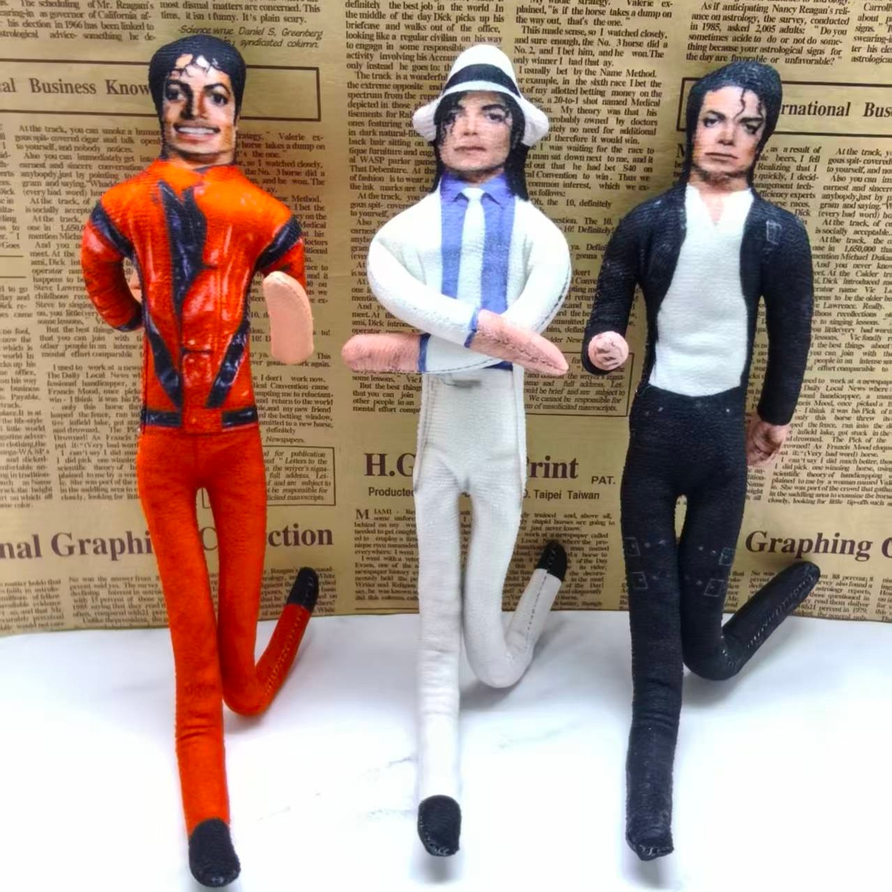 Vintage Collectible And Vintage Dolls - Vintage MJ Michael Jackson Cosplay Rekwizyt