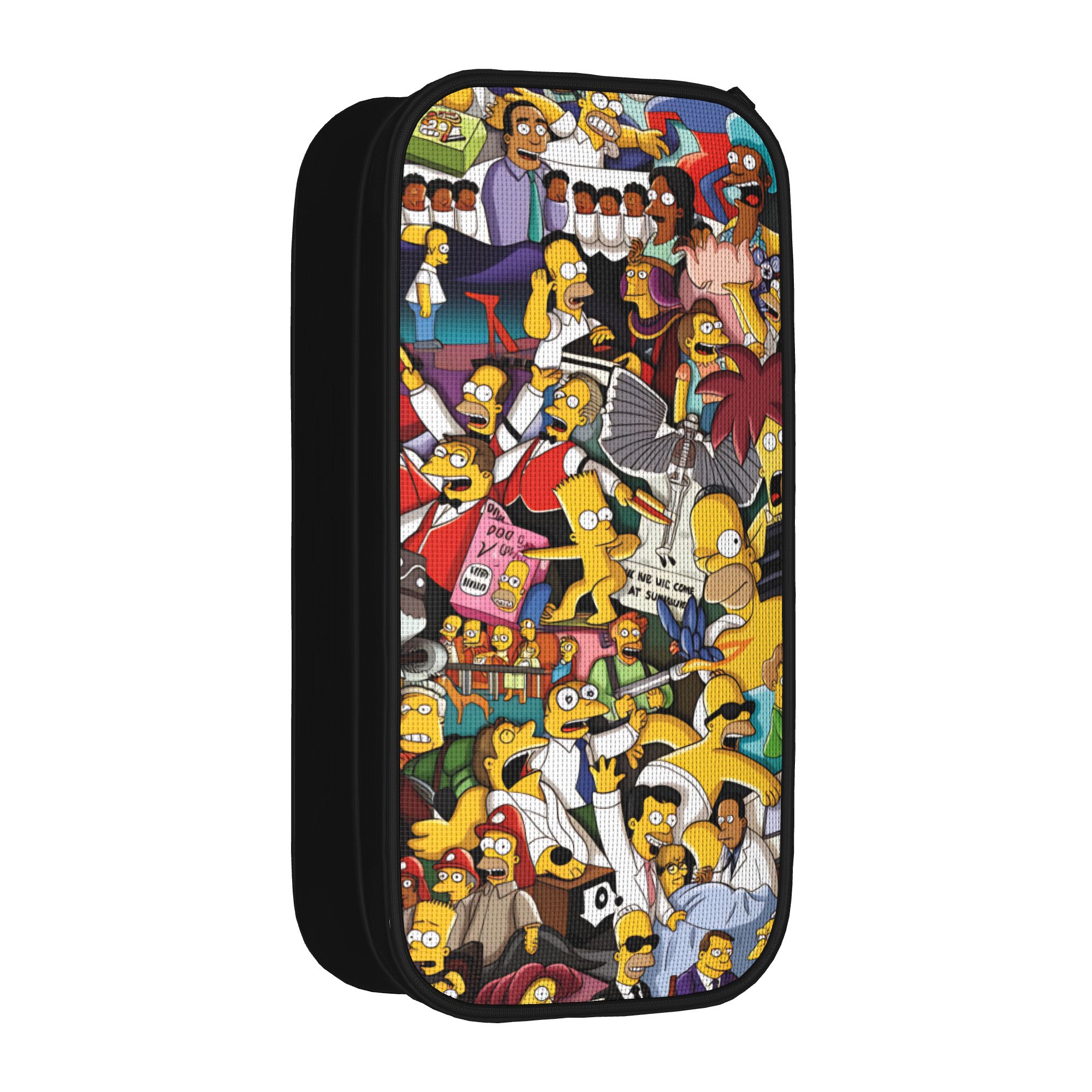 Vintage Cartoon Collectible - Piórnik z postaciami z kreskówki Simpsonowie,