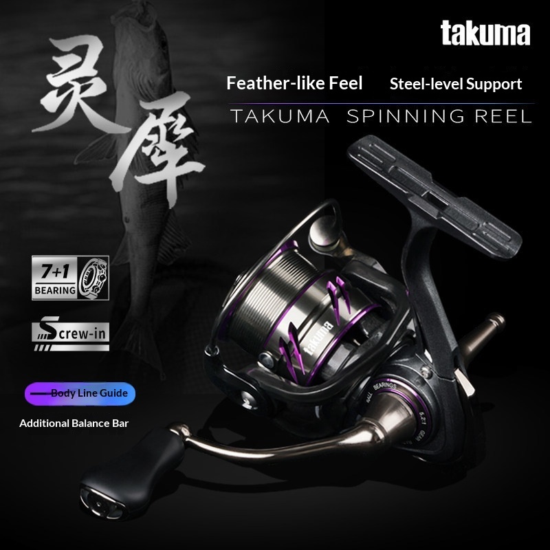 Developing Tank Reel - Kołowrotek spinningowy Takuma, lekki, do dalekich