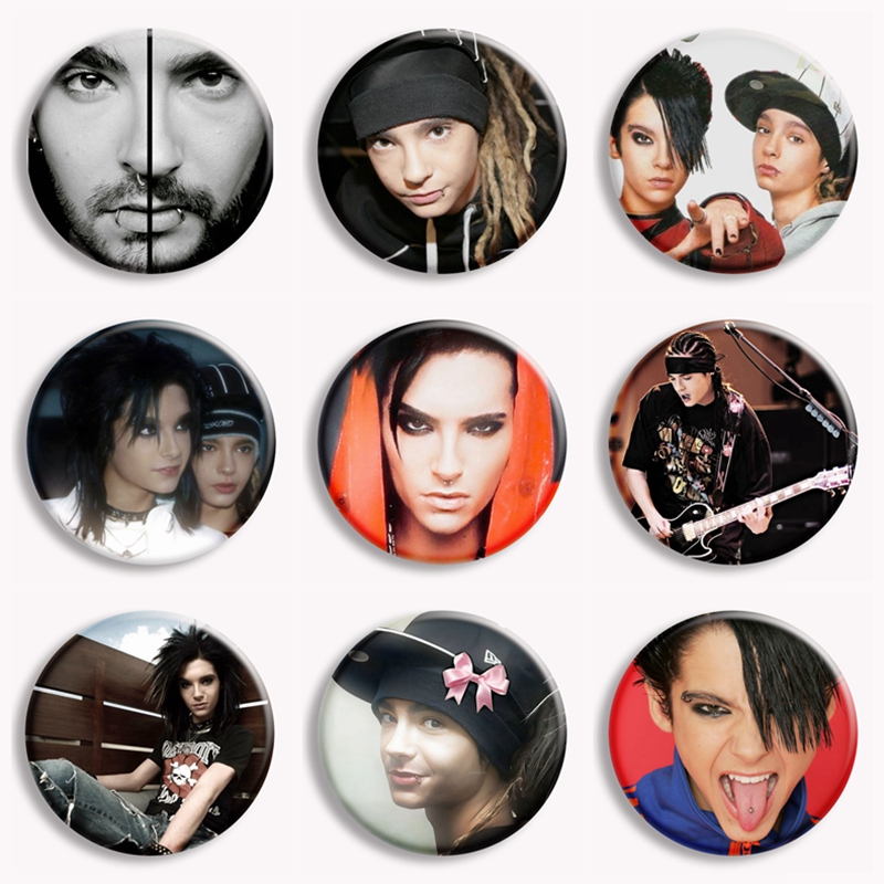 Collectible Vintage Brooches - Zespół rockowy Tokio Hotel Kaulitz Vintage
