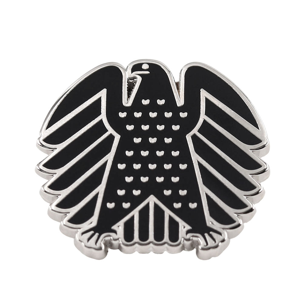 Collectible Vintage Brooches - Niemiecka Federalna Broszka Black Hawk Symbol