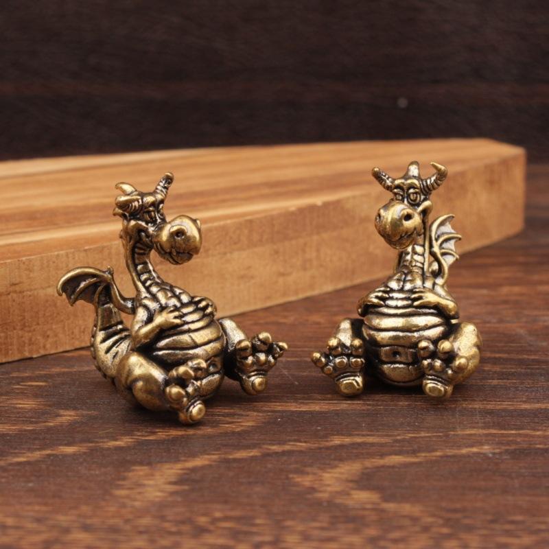 Urocze mosiężne figurki smoków – Vintage Cartoon Collectible recenzja i cena
