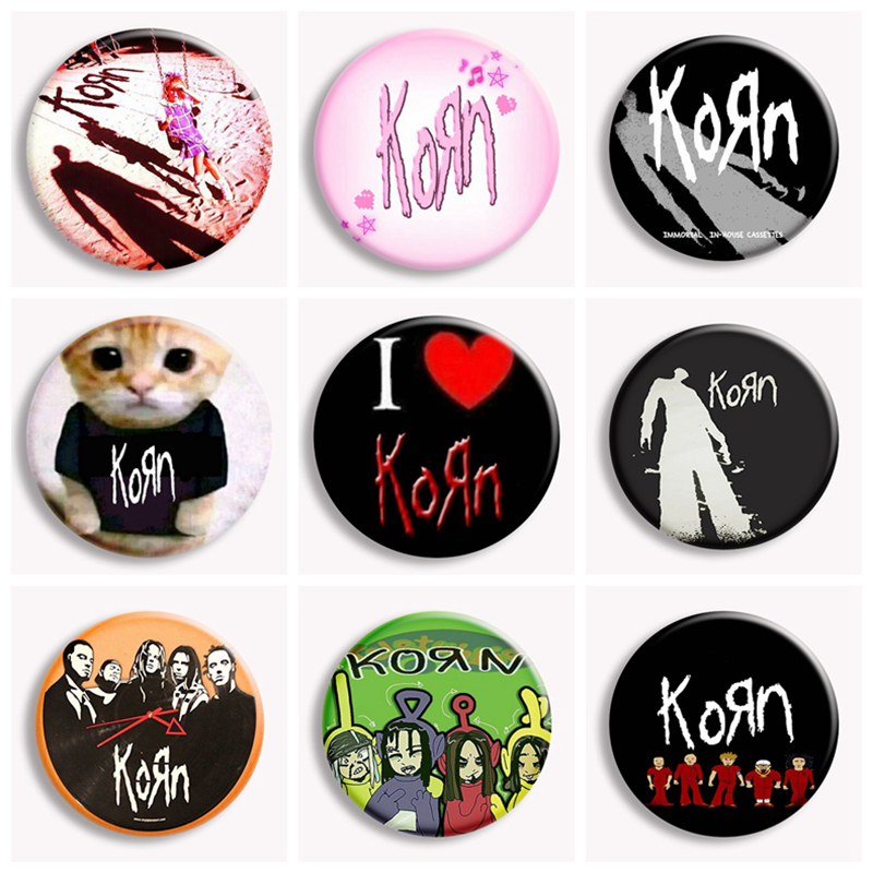 Hip Hop Korn Music Rock Band C – Collectible Vintage Brooches recenzja i cena